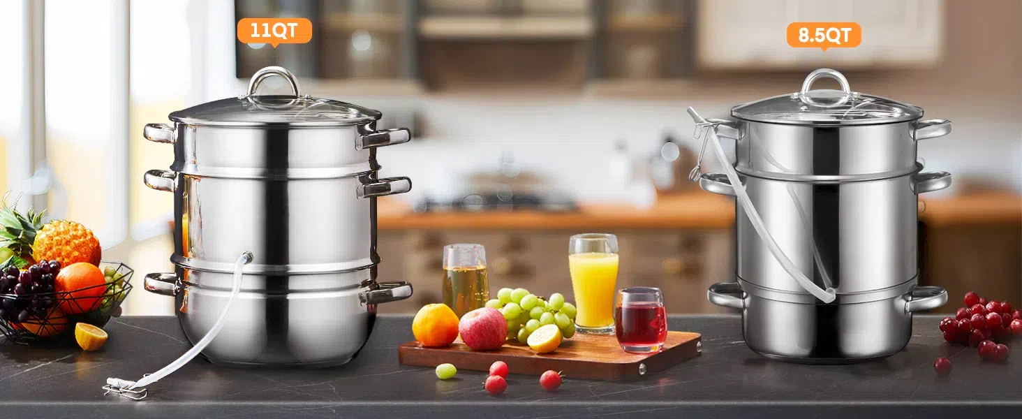 Amazon.com: FOHERE 8.5Qt Steam Juice Extractor, Stainless Steel