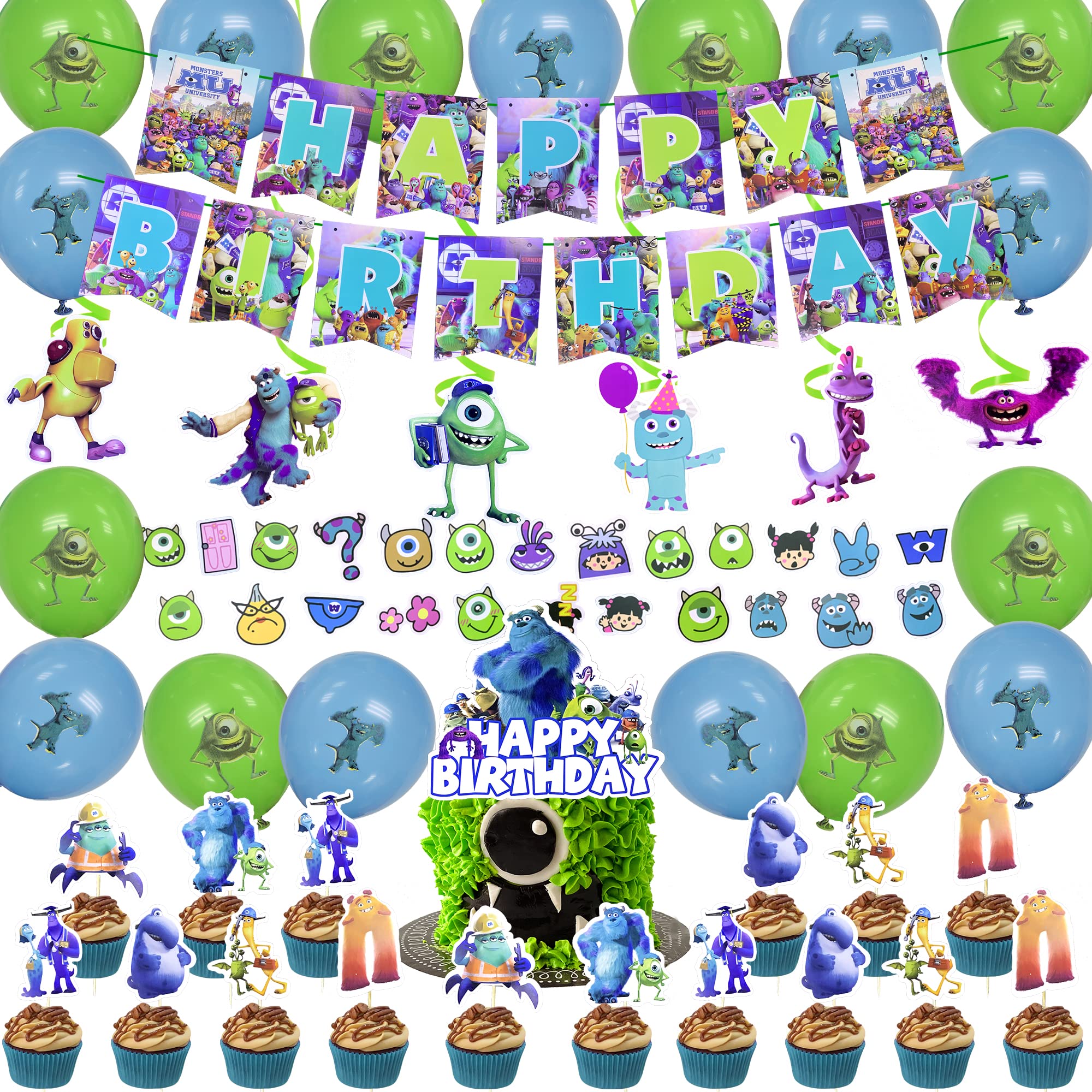 114 pcs happy birthday decoration