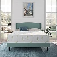 Vista 1 de NapQueen Colchón King de espuma viscoelástica de té verde Anula de 12 pulgadas, colchón de cama King en una caja, certificado CertiPUR-US, firmeza