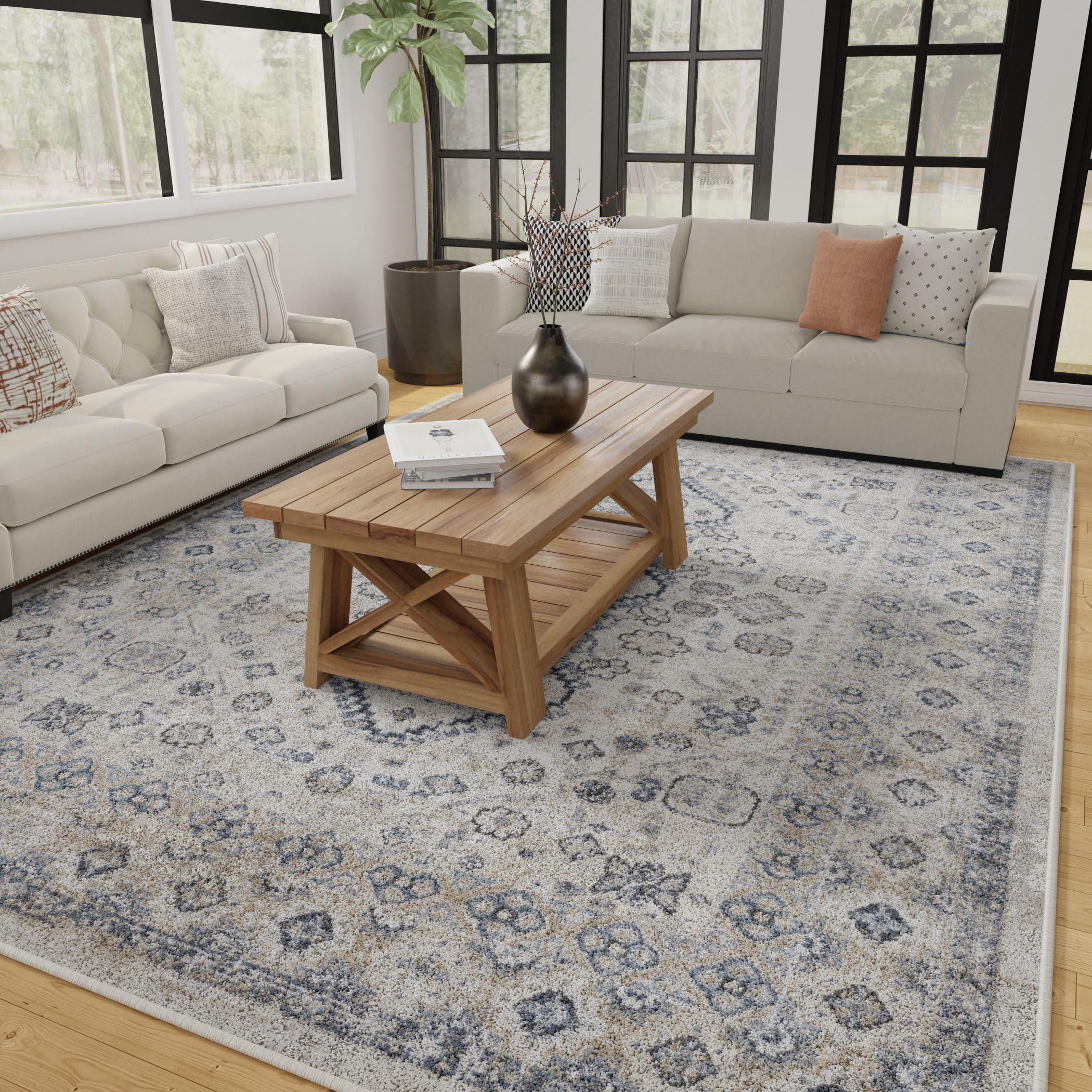 Kehleigh Awester 2' x 3' Ivory Indoor Accent Rug