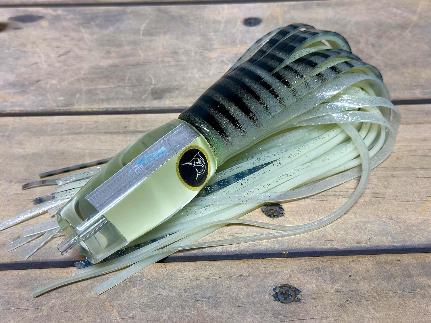 Lobo Lures Super Glow #50 Typhoon 15" Marlin & Bigeye Tuna Trolling Lure Made in The USA.