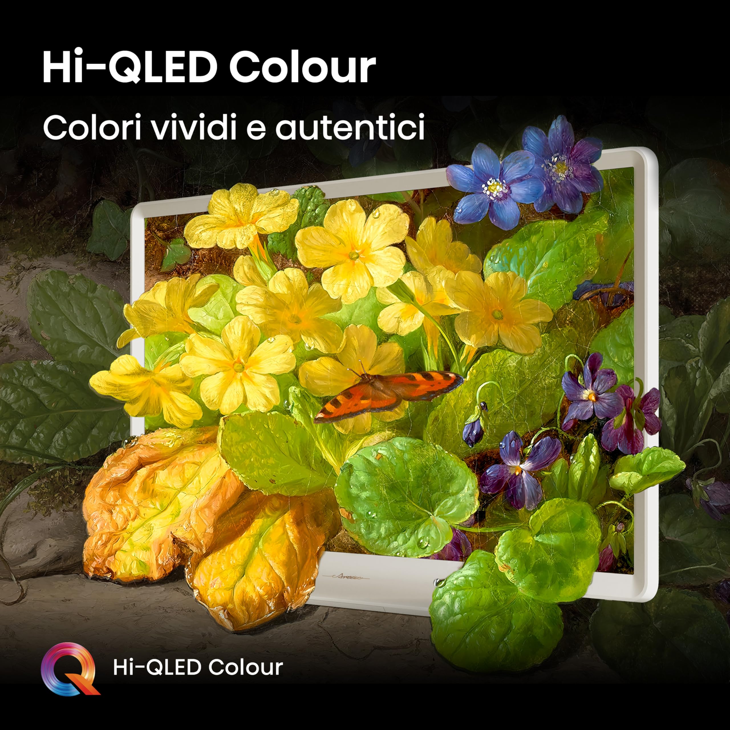 Hisense Smart TV QLED 32" Full HD 32S5Q 60Hz Dolby Atmos HDR10 VIDAA OS WiFi Game Mode AirPlay2 Works with Alexa