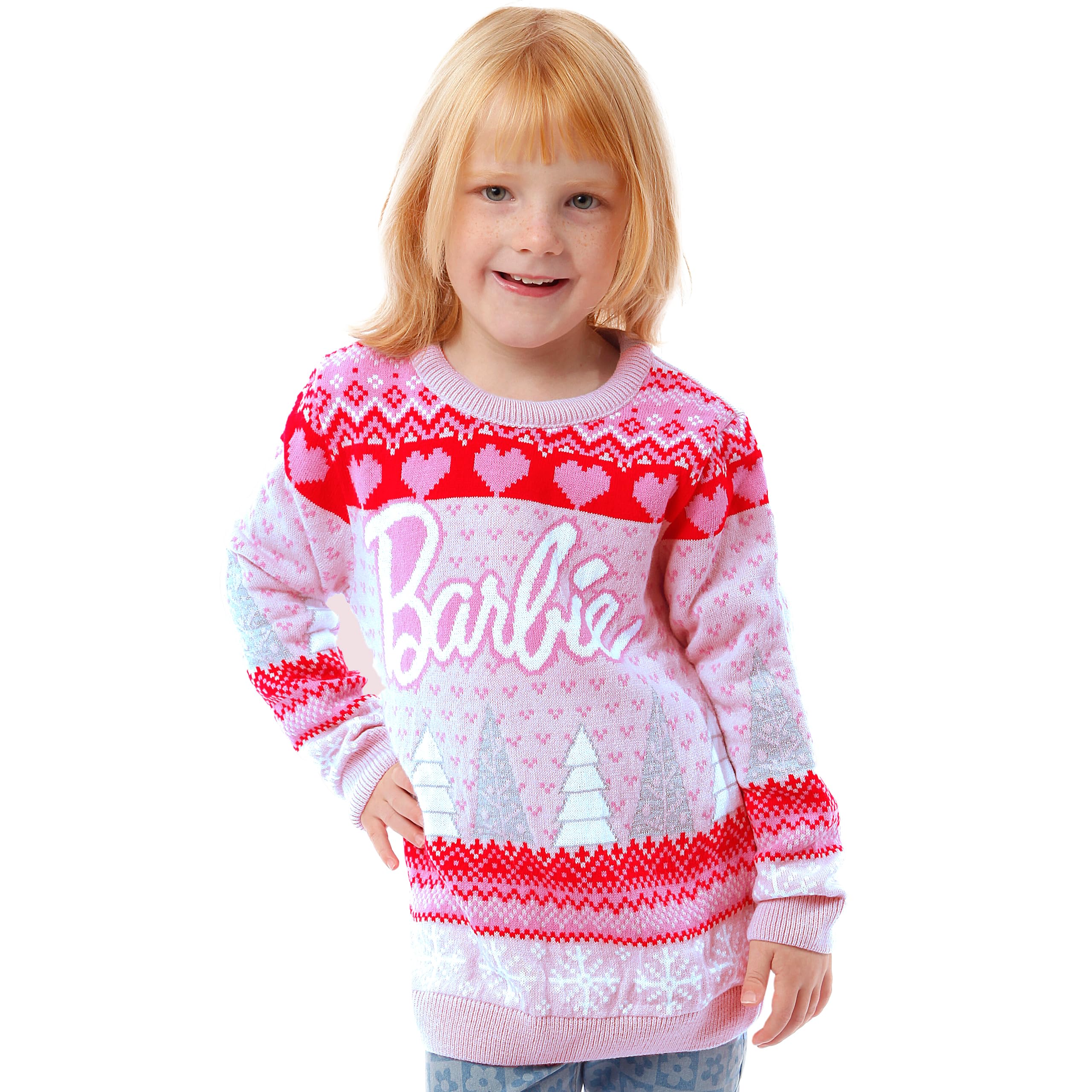Barbie Świąteczny Sweter Dla Dziewczynek Oficjalny Towar