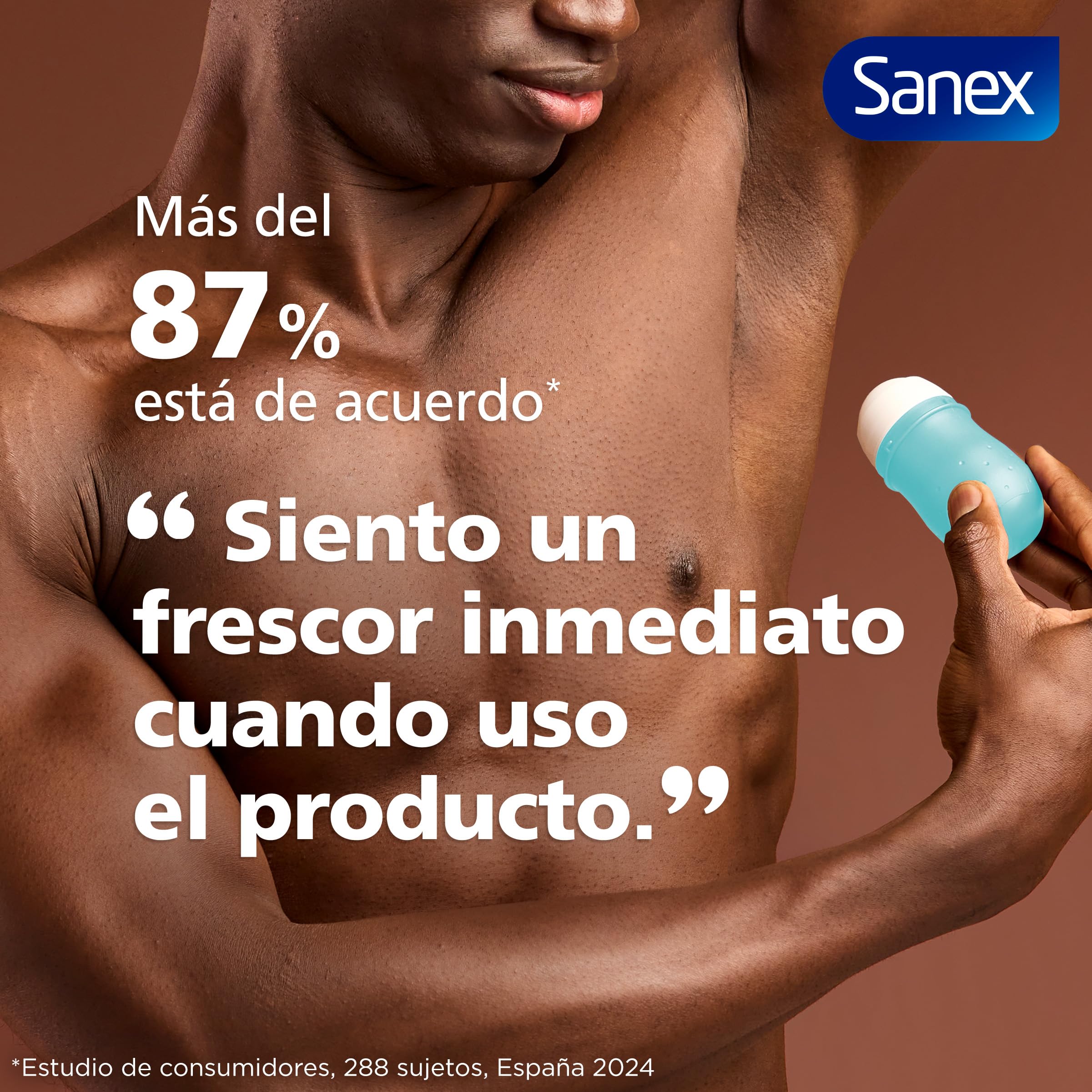 Sanex Dermo+ Active Freshness Desodorante Antitranspirante Roll-On 72 Horas (50ml) Pack 6 – protección eficaz contra el sudor y el mal olor – dermatológicamente testado – contiene 0% alcohol*