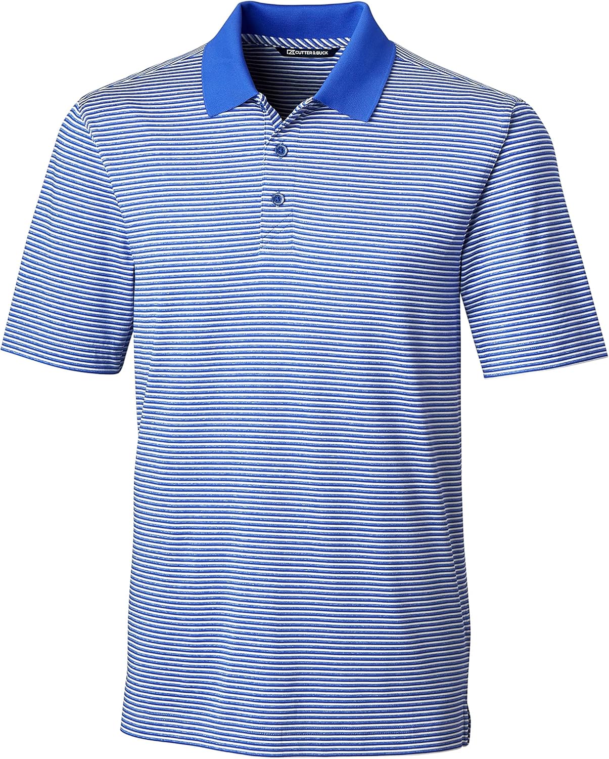 Cutter & Buck Men's Moisture Wicking UPF 50 Drytec Forge Tonal Stripe Polo Shirt