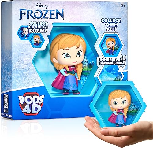 WOW! PODS 4D Disney Frozen Anna - Figura de juguete única conectable y coleccionable, exhibición de paredestante, rellenos de cesta de Pascua, disponible en Yaxa Venezuela