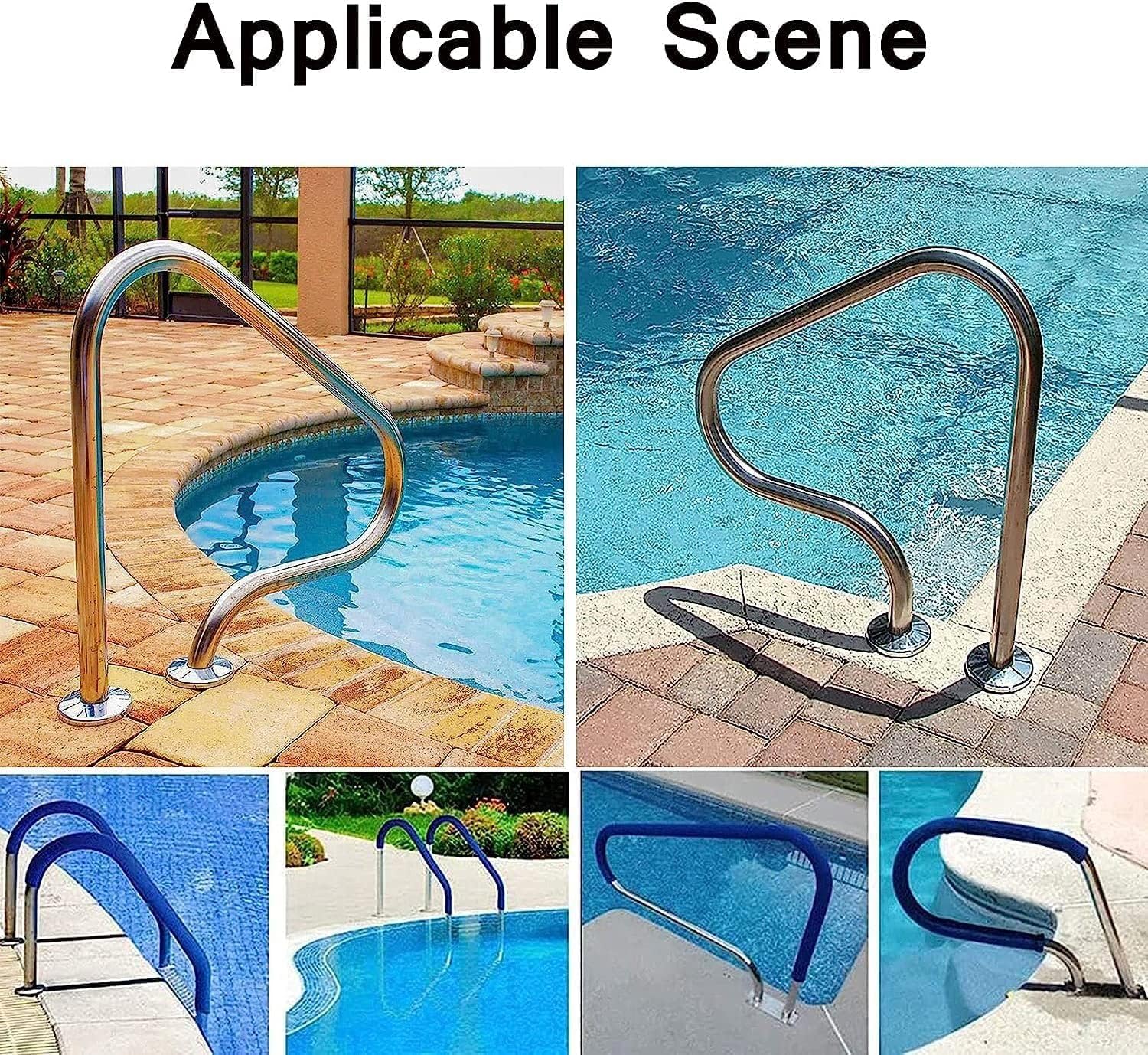Pool Rail Handrail,Pool Railing Handrail Swimming Safety Hand 31"X31"