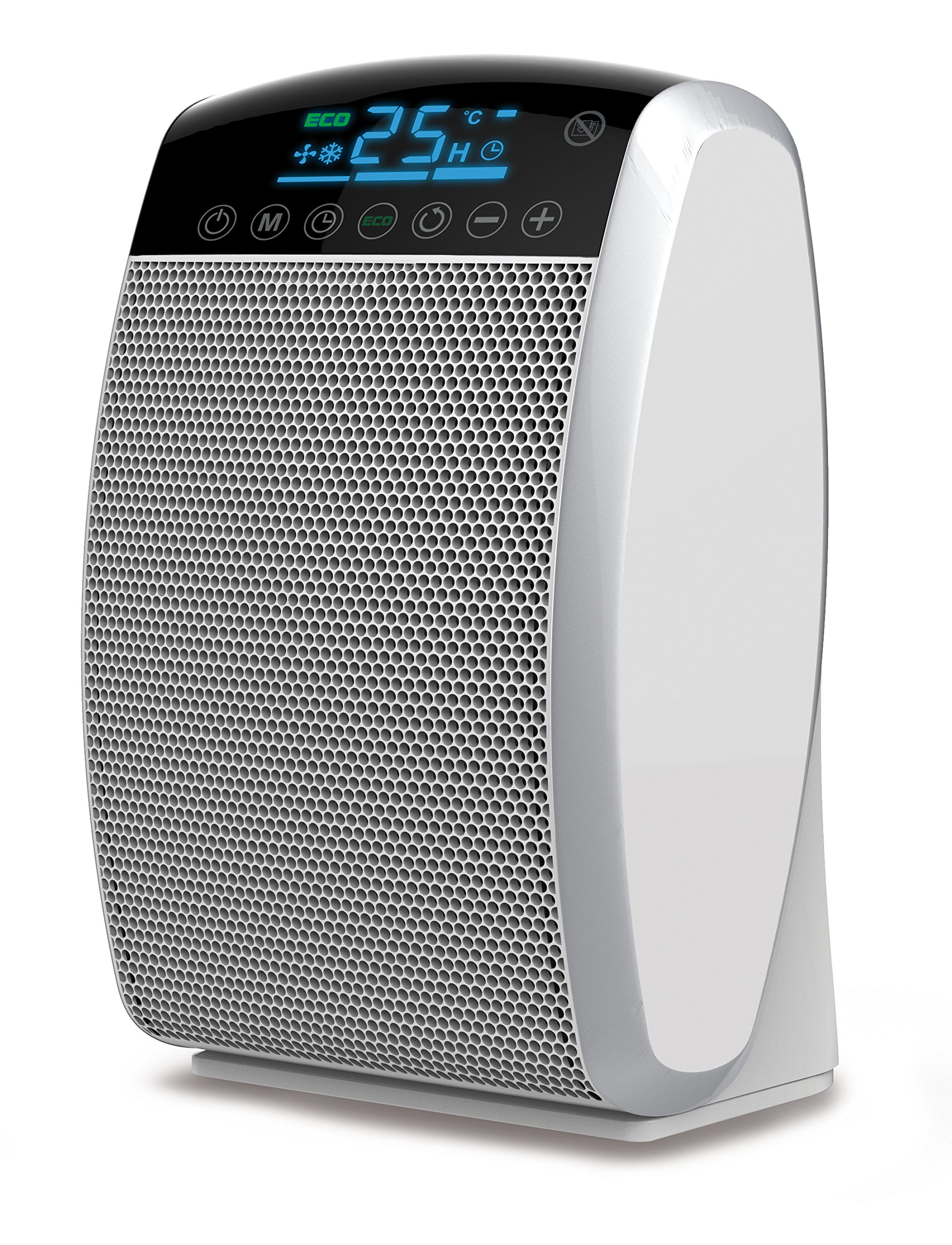 Fakir - Termoventilatore ceramico Prestige HL 300, 1 pezzo, bianco super lucido/Argento, 6257006