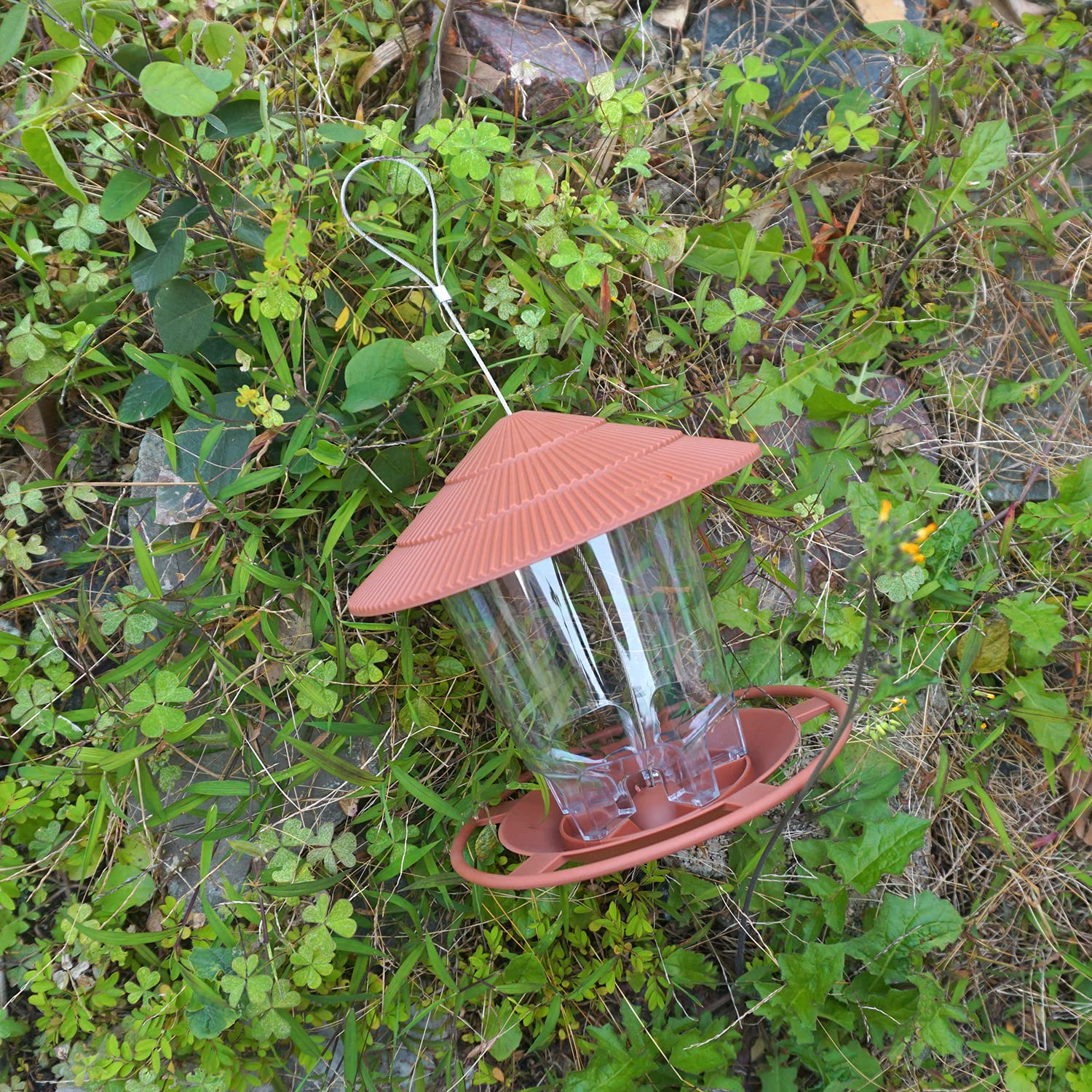 Mix Seed wiszący podajnik do karmienia dzikich ptaków, do użytku na zewnątrz, do ogrodu, mieszanka nasion słoneczników, serce, orzeszki ziemne, orzechy ziemne, wróble, rudziki, małe ptaki,