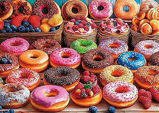 Comprar Puzzle para adultos, 1000 piezas, diseño de rosquillas, 70 x 50 cm, rompecabezas para adultos, juego educativo, desafío, 1000 piezas, rompecabezas para adultos y niños
