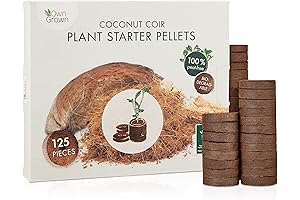 Coco Coir Seed Starter Pellets: 125 Rapidly Expanding Plant Plugs for Seed Starting or Cloning