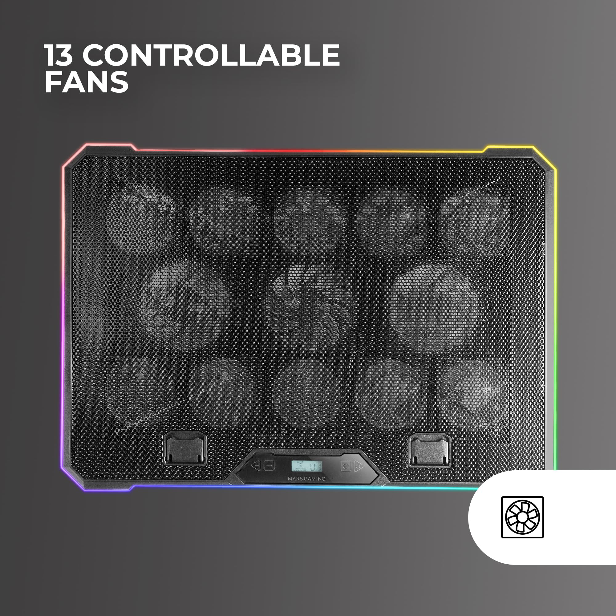 Cooling Base MNBC13 Notebooks 17 Pollici ARGB Lighting - Dettaglio