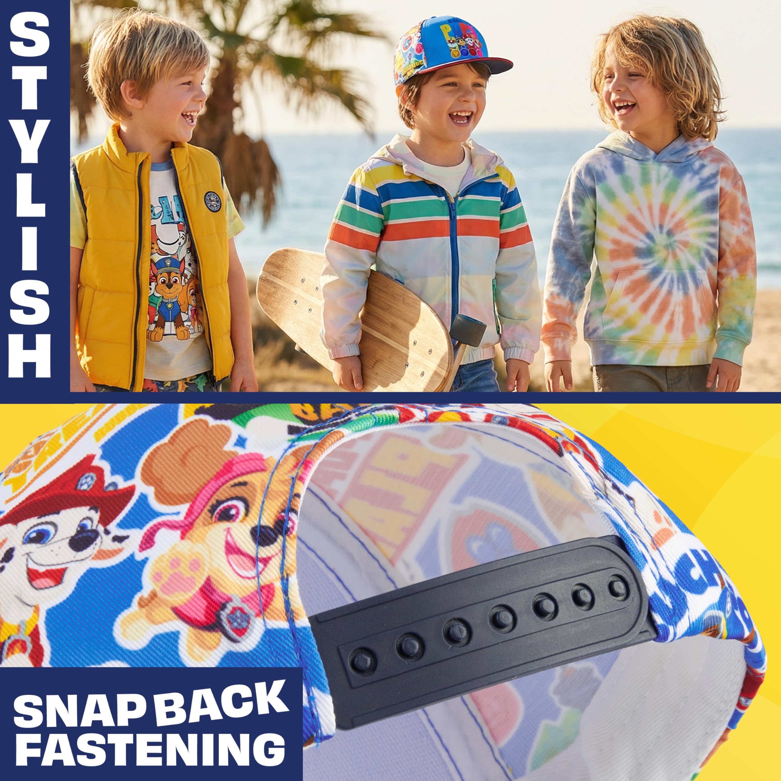 Hot Wheels Patrulla Canina Barrio Sesamo Gorra y Gafas de Sol Niño Set Verano Protección Solar UV