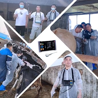A20 Handheld Veterinary Ultrasound Machine for Pregnancy, Vet Ultrasound for Dogs, Cats, Pigs, Sheep, and Goats Pregnancy (Convex Probe)