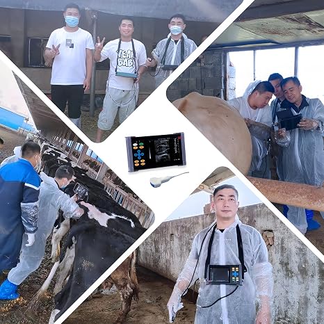 A20 Handheld Veterinary Ultrasound Machine for Pregnancy, Vet Ultrasound for Dogs, Cats, Pigs, Sheep, and Goats Pregnancy (Convex Probe)