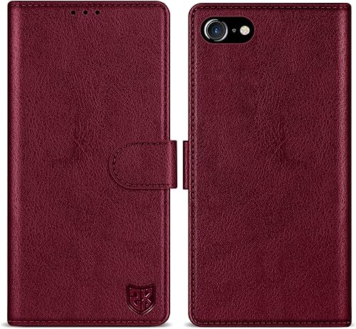 ZZXX Funda tipo cartera para iPhone 7iPhone 8iPhone SE 2022 (2020) con bloqueo RFID, ranura para tarjeta, cierre magnético, funda protectora de