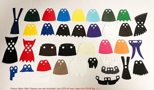 Miniatura 2 de Brick Loot Capas de superhéroe para minifiguras de Lego, juego de 35 piezas para minifiguras de Lego, accesorios de héroe de acción para niños y