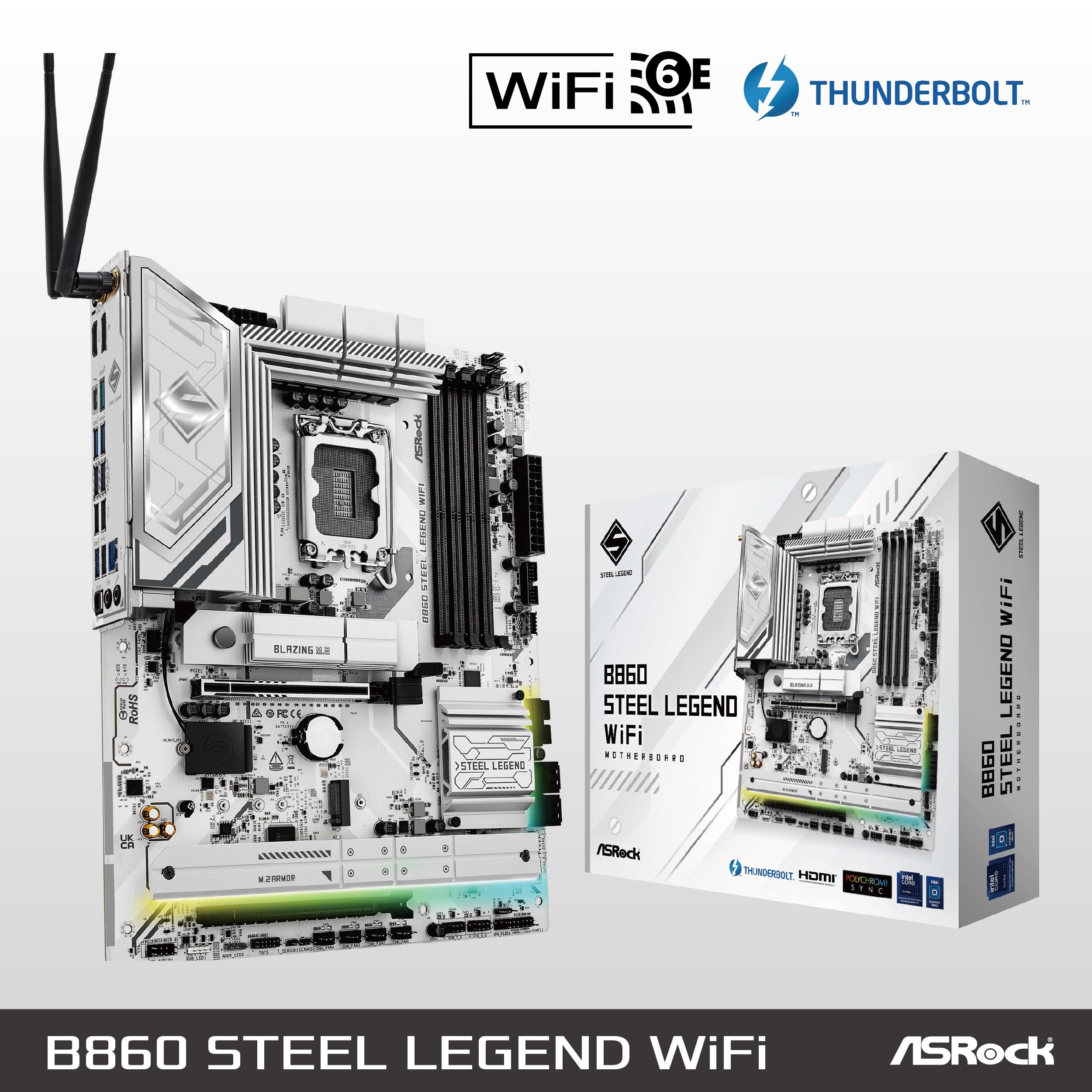 Amazon.co.jp: ASRock マザーボード B860 Steel Legend WiFi Intel CPU