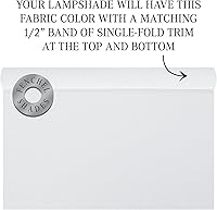 Vista 5 de FenchelShades.com Pantalla de 6 pulgadas de diámetro superior x 6 pulgadas de diámetro inferior x 8 pulgadas de altura inclinada con accesorio