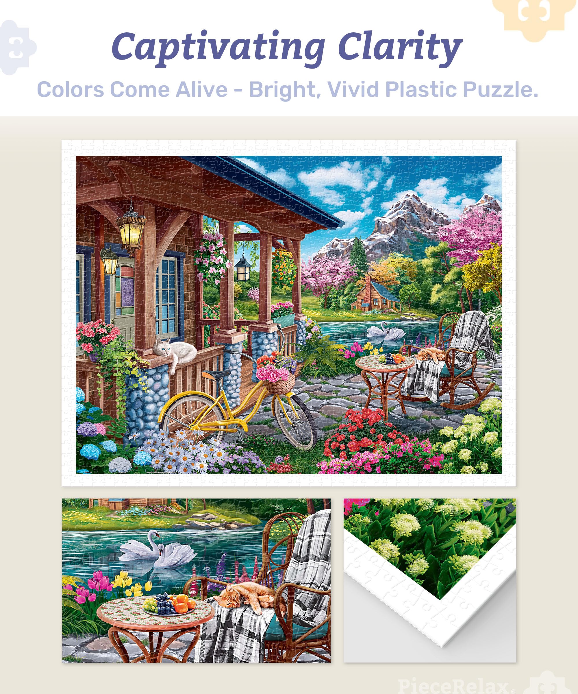 PieceRelax Plastic Jigsaw Puzzles for Adults 1200 Pieces, Image World - Image 3