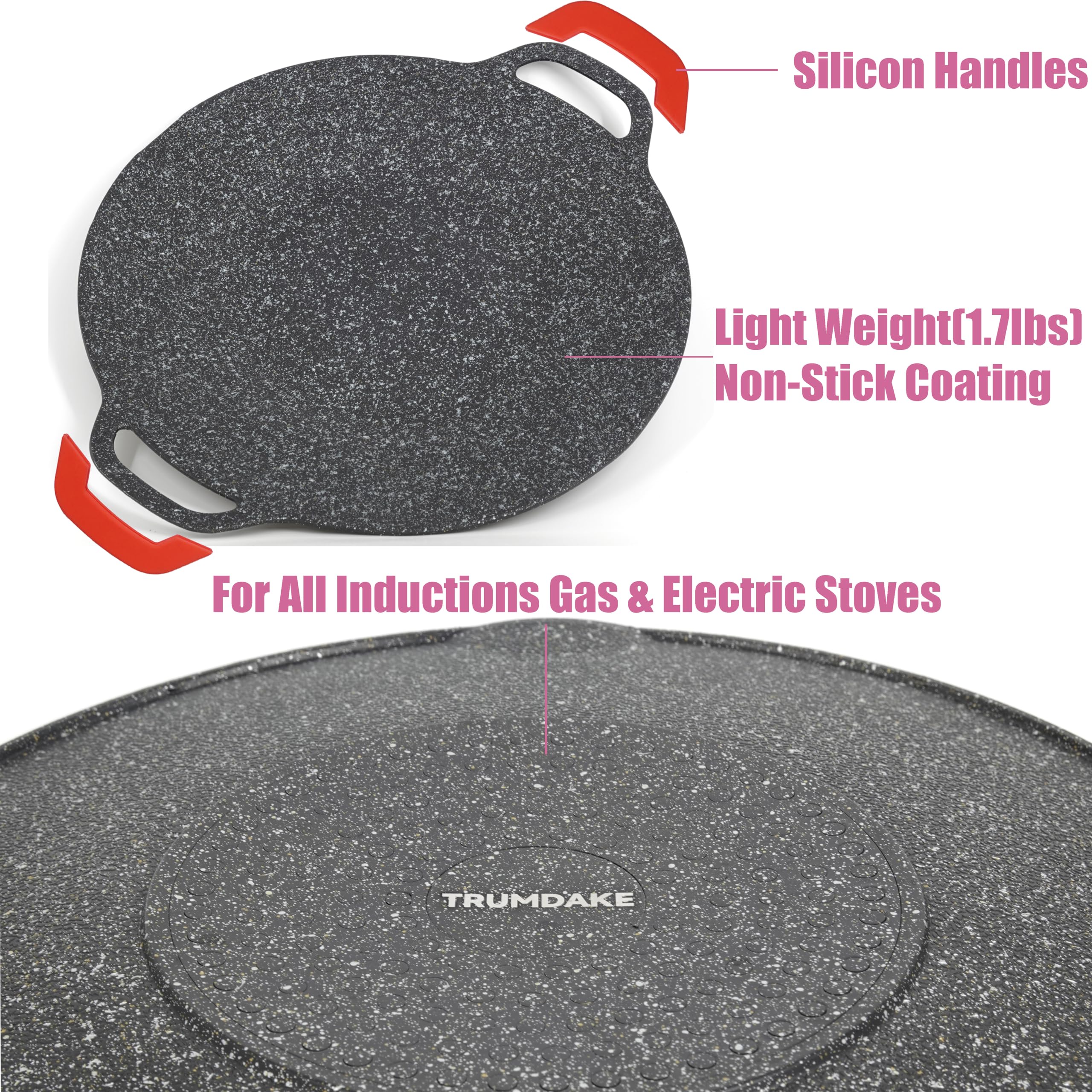 Korean Grill Pan - Non-Stick, Induction Ready -3 Korean Grill Pan - Non-Stick, Induction Ready -3