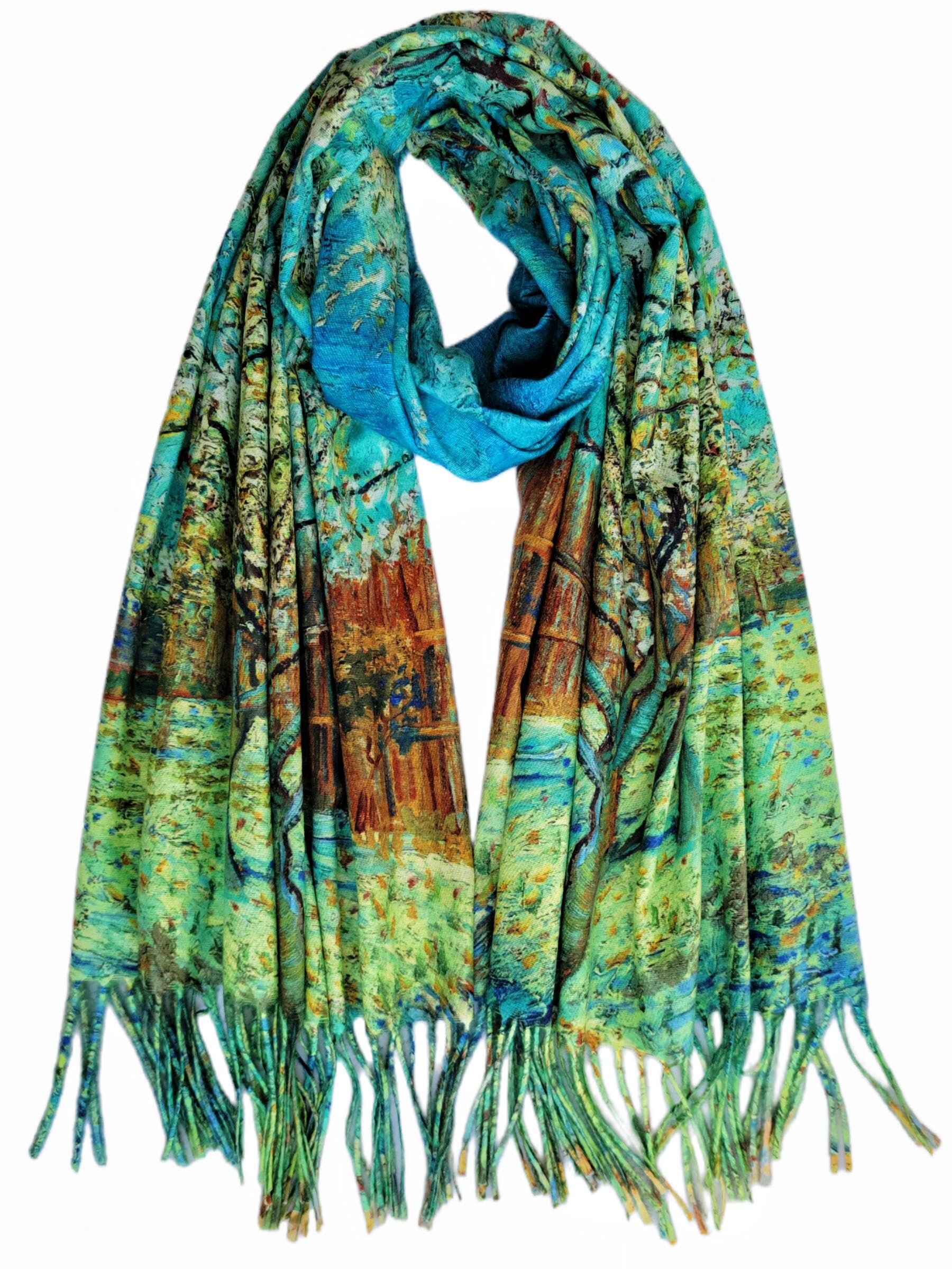 VENVSBEEVan Gogh Art Print Scarf for Women Best Gift Soft Warm Cashmere Feel Shawl Wrap Pashmina Rave