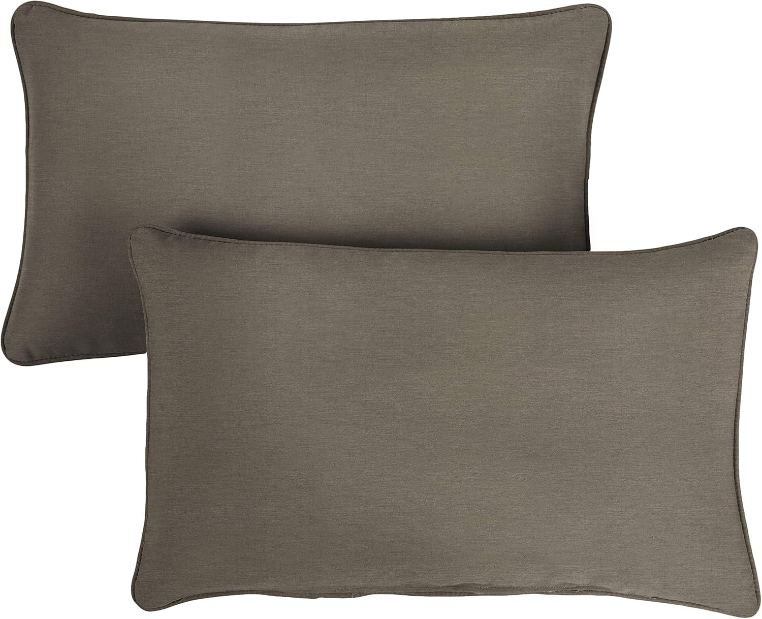 Sorra Home x Sunbrella Canvas Taupe Outdoor Pillow Set
