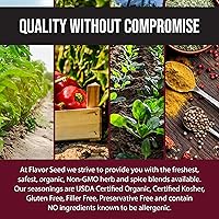 Vista 5 de Condimento italiano orgánico, The Godfather by Flavor Seed, mezcla mediterránea de hierbas y especias para ensalada de pasta, salsas de tomate