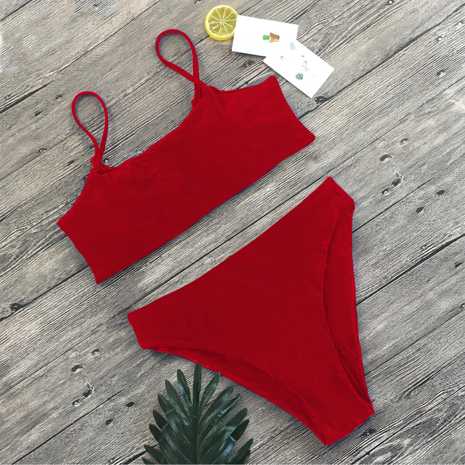 meioro Set bikini, costumi da bagno da donna, a vita bassa, costume da bagno a due pezzi con top push up brasiliano, costumi da bagno sfacciati