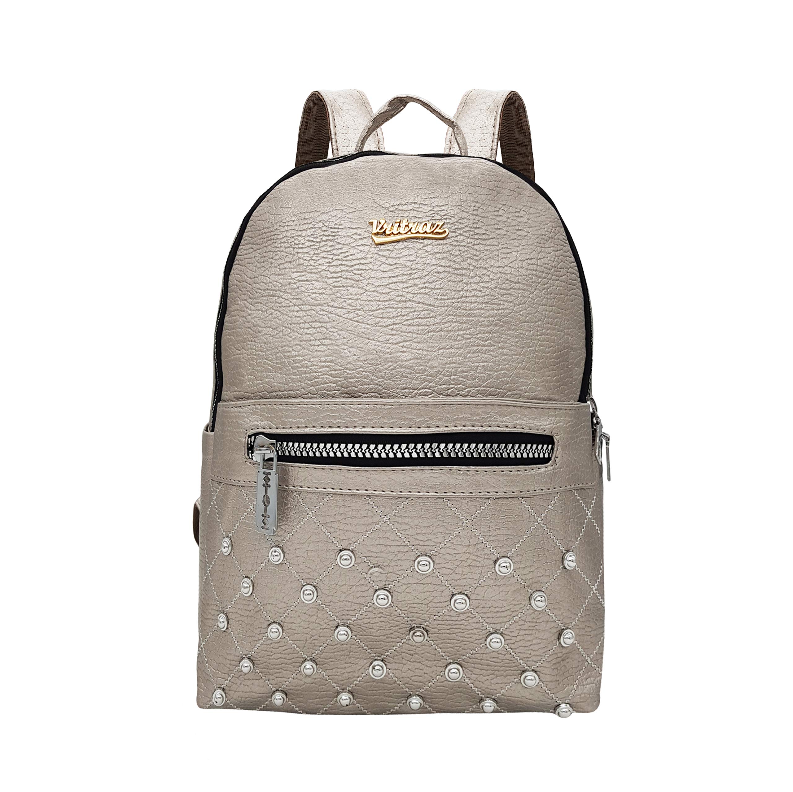 VRITRAZPU Leather Ladies Leather Shoulder Fitting Backpacks Designer Backpack Shoulder Bag, Handbag For Women, Girls Elegant Backpack Purse