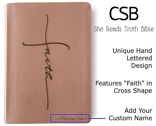 Miniatura 4 de CSB, She Reads Truth Bible, Rose Gold, Hand Lettered and Engraved, Custom Name Engraving Available, Personalized Gift for Birthday, Graduation,