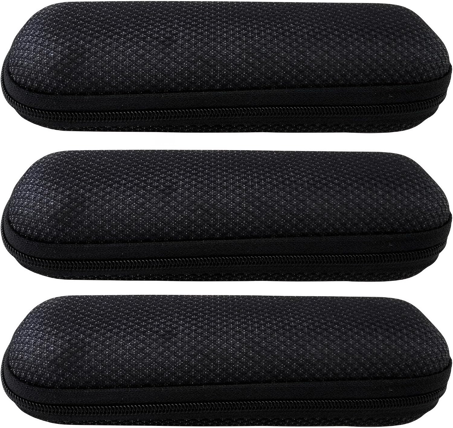 Eyekepper Glasses Case with Zip for Reading Eyeglasses, EVA Black