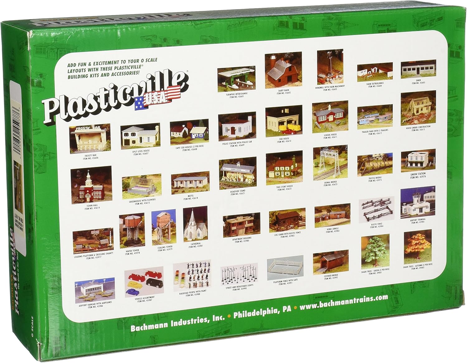 Bachmann Trains - PLASTICVILLE U.S.A. BUILDINGS – CLASSIC KITS - LOADING PLATFORM & CROSSING SHANTY - O Scale