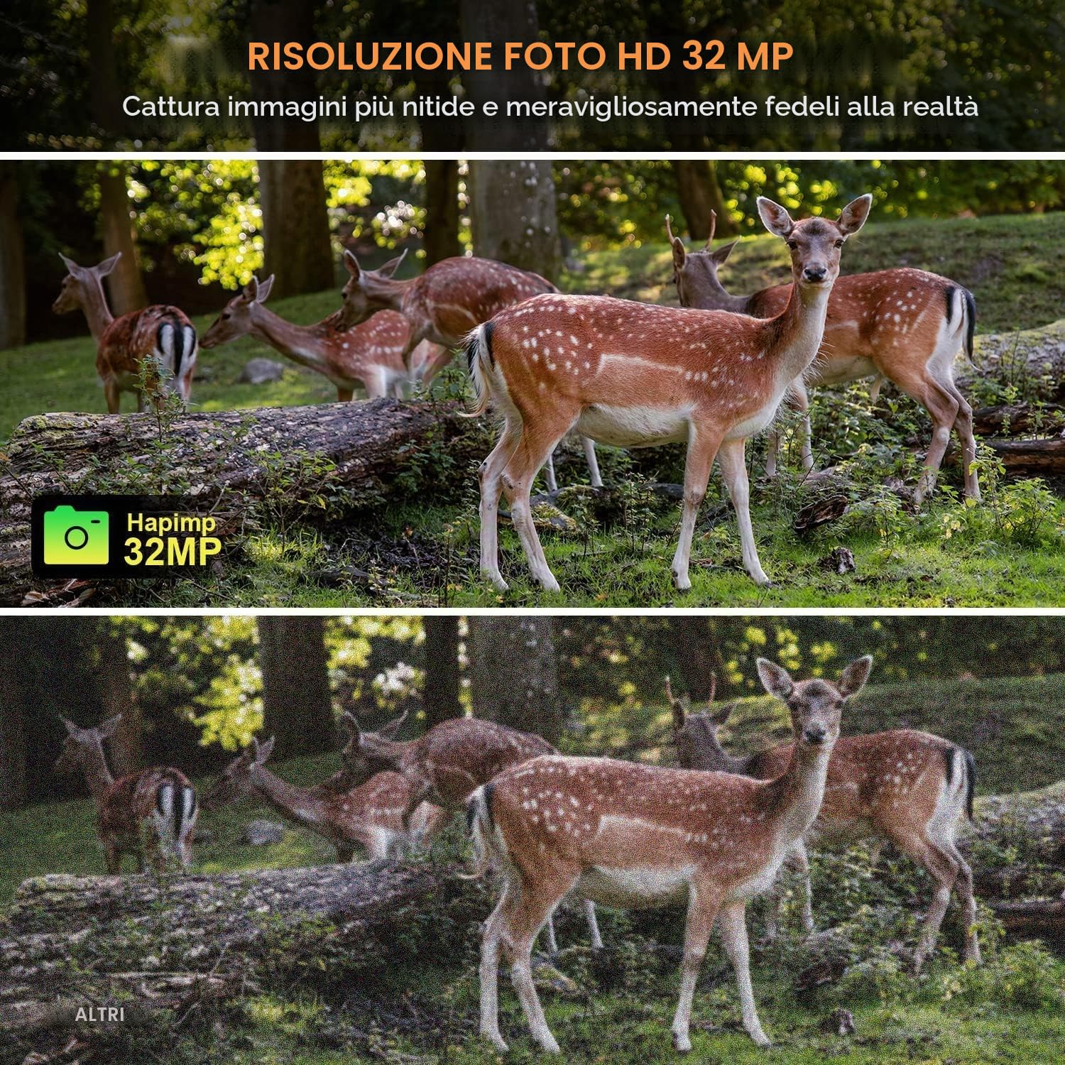 Fototrappola WiFi 4K 48MP con App, 125°Ampia Visuale Fototrappola Infrarossi Invisibili con Velocità di Trigger 0,1S, 940nm IR LED Fotocamera Caccia Visione Notturna Fino a 25m