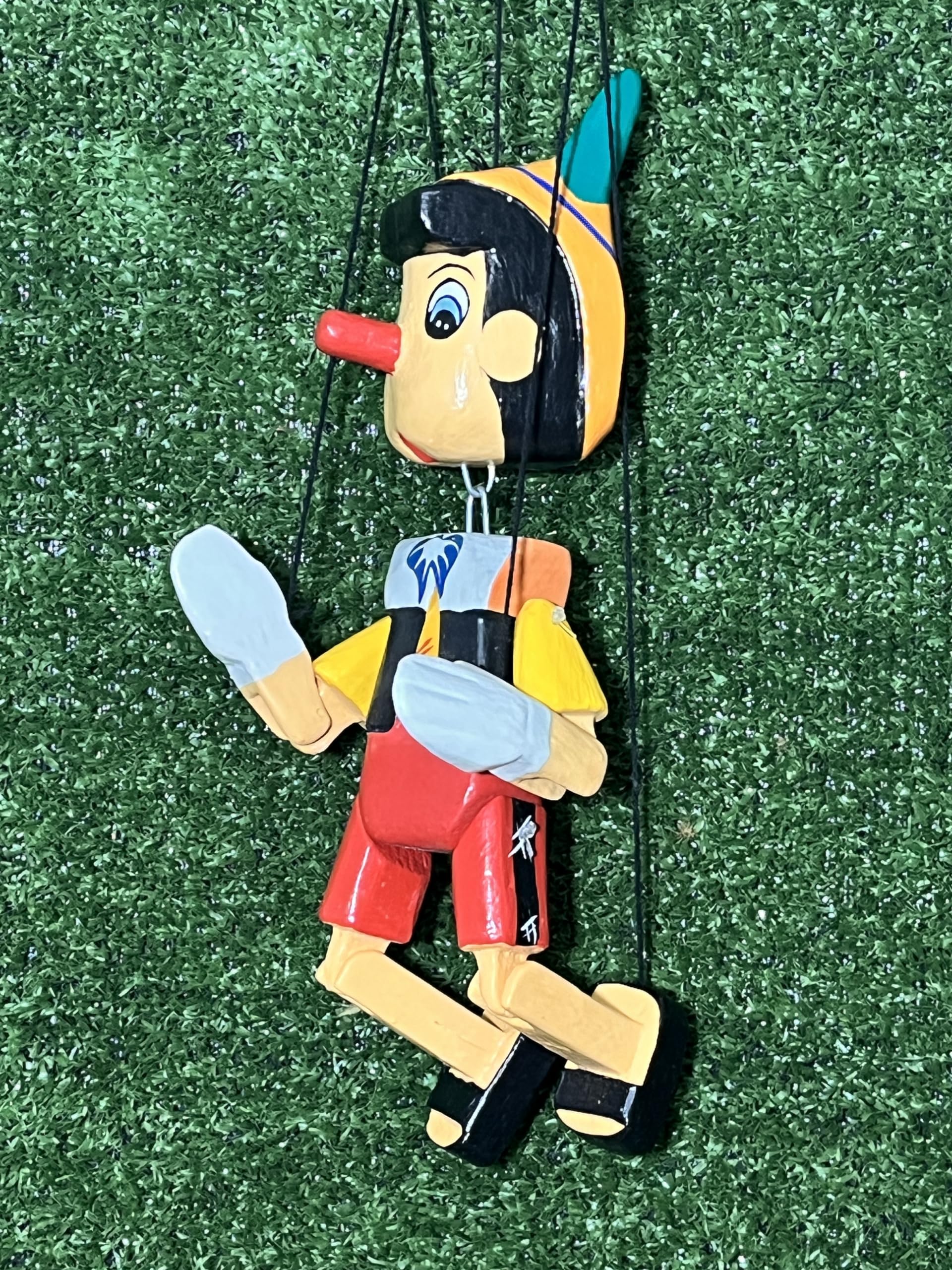 HC enterprise Pinocchio en bois avec corde, 25 cm fabriqué à la main en Indonésie