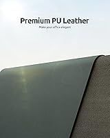 Vista 2 de YSAGi Leather Desk Protector, Office Mat, Large Mouse Mat, Non-Slip PU Leather Blotter, Laptop Desk, Waterproof Writing Pad for Office and Home