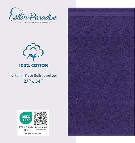 Miniatura 380 de Cotton Paradise - Juego de 4 toallas de mano para el baño de 100% algodón turco, suaves y absorbentes, color beige