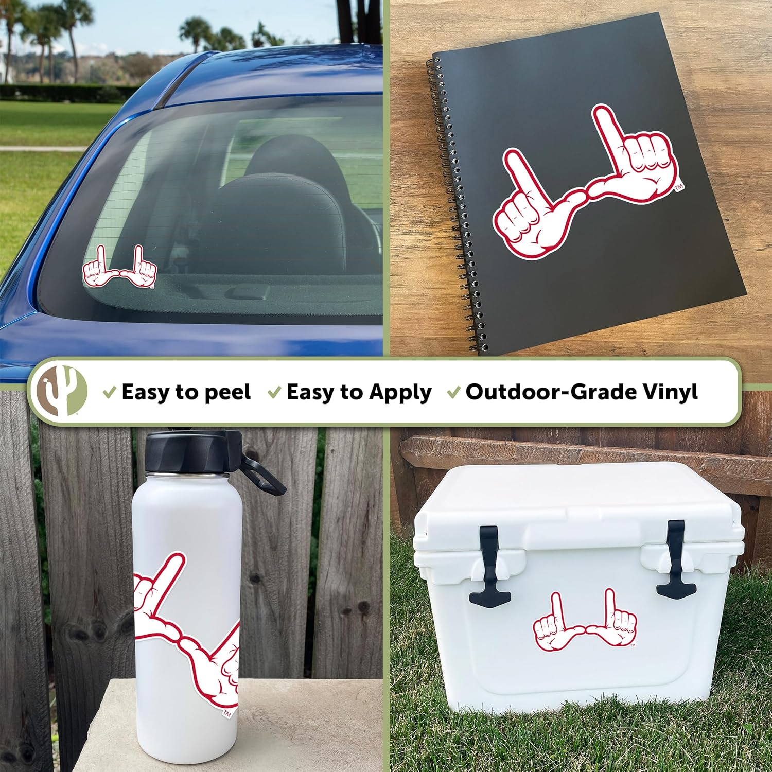 Desert Cactus University of Utah Sticker U of Utes Vinyl Decal Laptop Water Bottle Car Scrapbook (IND 11) - Image 2