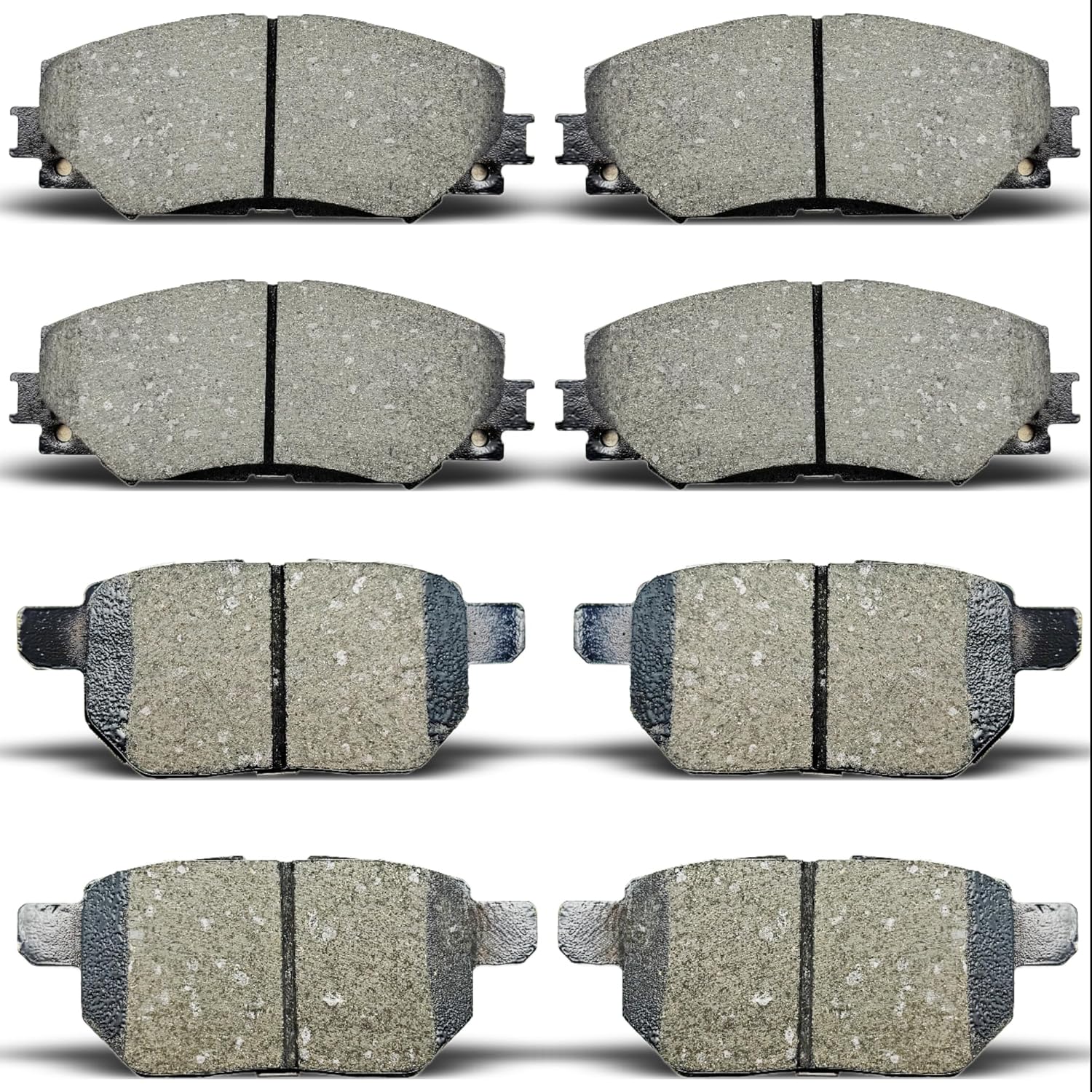 8Pcs Front Rear Ceramic Brake Pads Set Fit For 2009-2010 Pontiac Vibe, For 2009-2019 Toyota Corolla, For 2009-2014 Toyota Matrix, For 2008-2015 Scion xB D1210 D1354