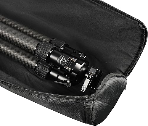 Miniatura 5 de FANAUE Funda de trípode con compartimentos, 39.4 x 9.8 x 9.8 pulgadas, bolsa de trípode resistente con correas para el hombro, funda de transporte
