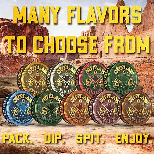 Miniatura 9 de Outlaw Dip - Original - Corte Grasa - Paquete de 6 - Masticar sin tabaco ni nicotina