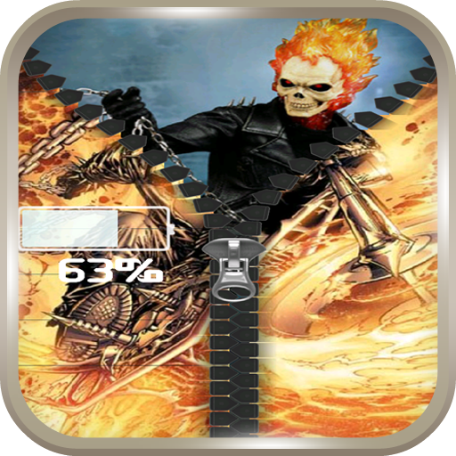 Ghost Rider Locker Aplicación Ghost Rider cool zipper lock screen en Amazon Appstore