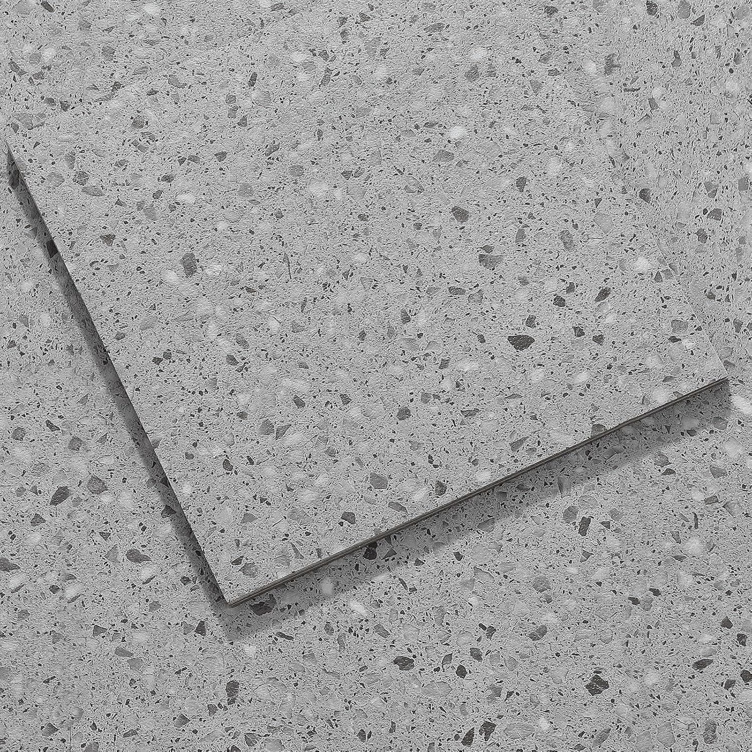 Peel and Stick Floor Tile, 40-Pack 12" x 12" Vinyl Flooring, Waterproof Self-Adhesive Luxury Vinyl Tiles, Easy DIY for Living Room, Kitchen, Dinning Room, RV, Cover 40 Sq. White Marble