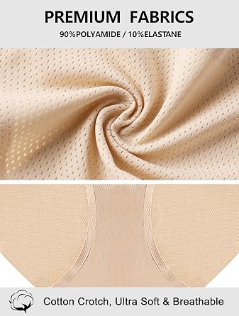 VOENXE Seamless Knickers for Women,No Vpl Ladies Underwear Pants Hipster | Invisible Briefs Multipack,No Show Breathable Bikini Panties Line,Gym Full Stretch Comfortable Soft Underpants,5 Pack