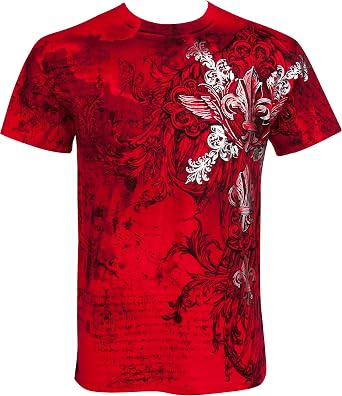 Sakkas Vines and Fleur De Lis Cotton Mens T-Shirt