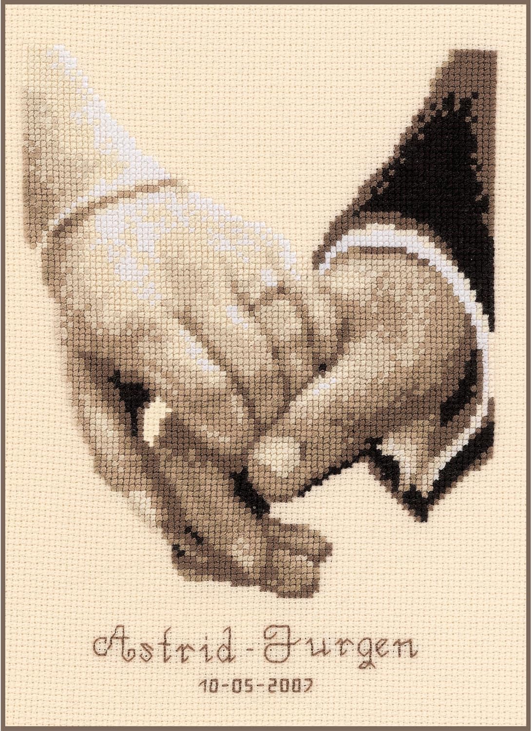 Vervaco Rec Wedding Happiness Counted Cross Stitch Kit, Multi-Colour
