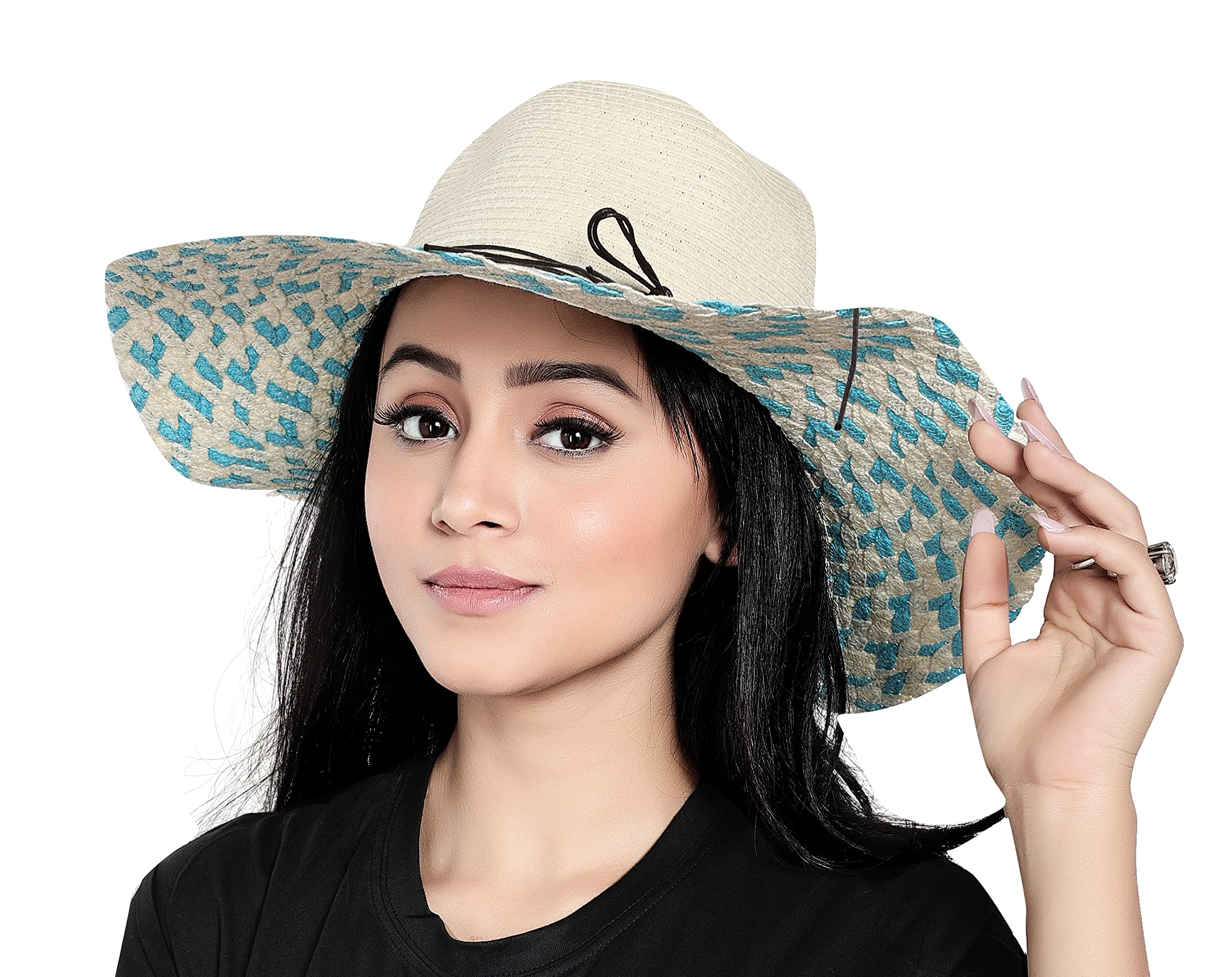 ICWWomen's Wide Brim Beach and Summer Sun Hat caps for Women & Girls