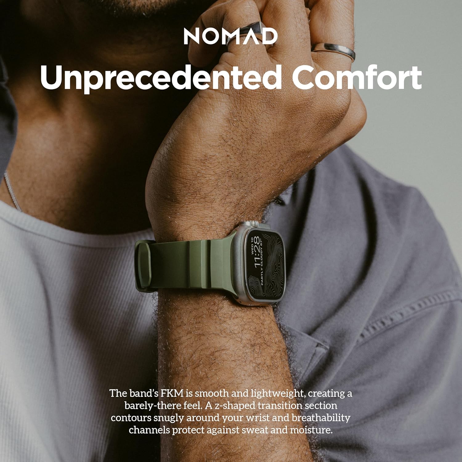 NOMAD Apple Watch Sport Band Rocky Point Apple Watch Band with Titanium Hardware