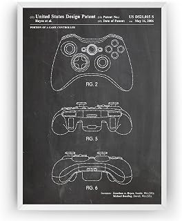 Magic Posters 360 Controller 2006 Patent Print - Gaming Gamer Games Room Poster Giclee Art Wall Decor Vintage Blueprint Gift - Frame Not Included