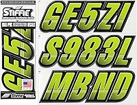 Vista 38 de Stiffie Techtron Vino/Negro 7,6 cm Adhesivos para Registro de Barcos y Motos Acuáticas • Pegatinas de Números y Letras